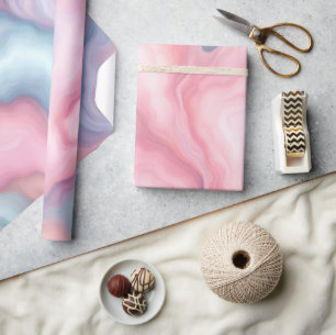 Cotton Candy Abstract Wrapping Paper