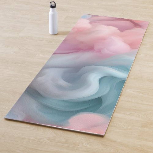 Cotton Candy Abstract Yoga Mat