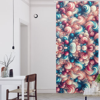 Cotton Candy Bubblegum Blackout Curtains