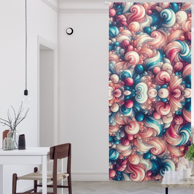 Cotton Candy Bubblegum Blackout Curtains (Living Room)