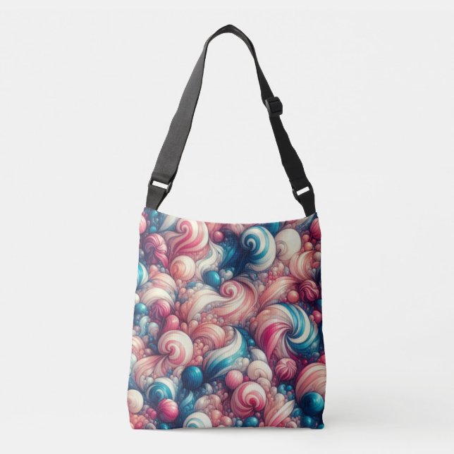 Cotton Candy Bubblegum Crossbody Bag (Front)