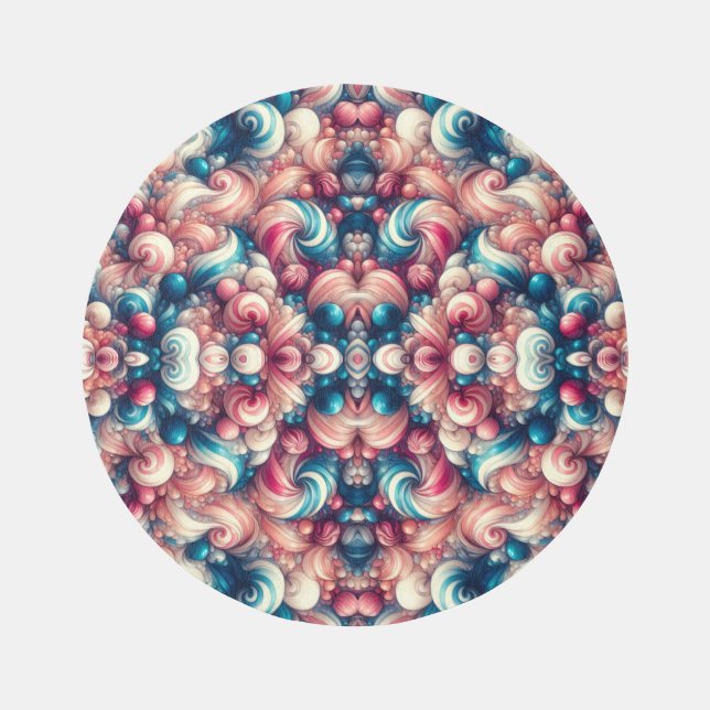 Cotton Candy Bubblegum Rug (Front)
