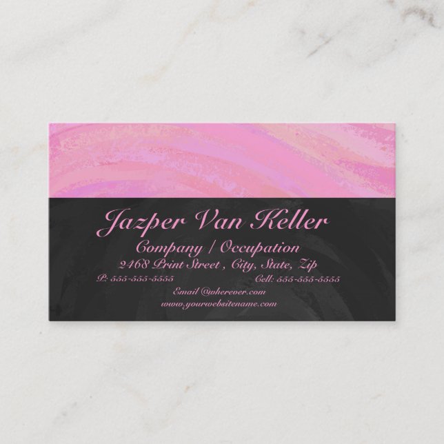 Cotton Candy Business Card (Front)