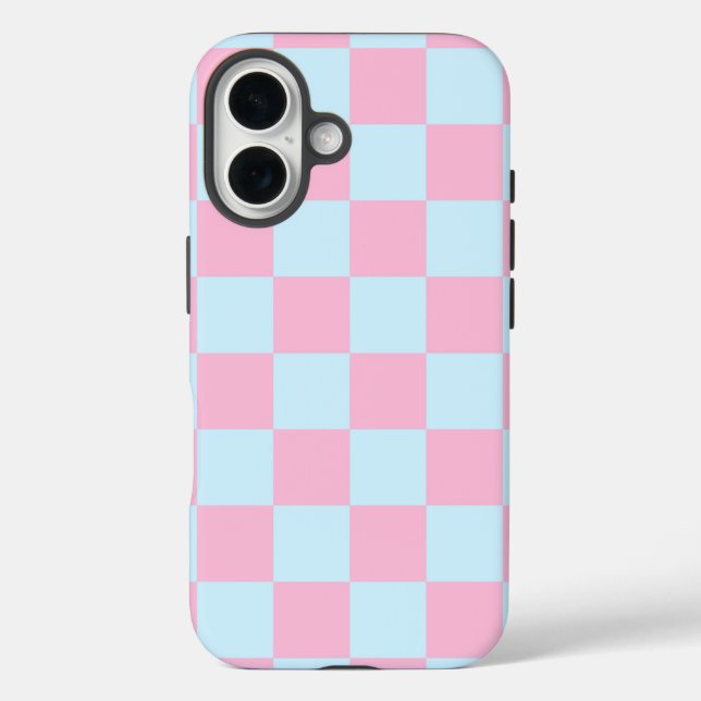 Cotton Candy Checkerboard Case-Mate iPhone Case (Back)