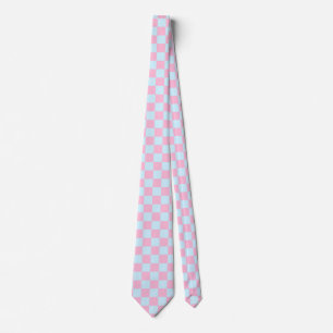 Cotton Candy Checkerboard Neck Tie