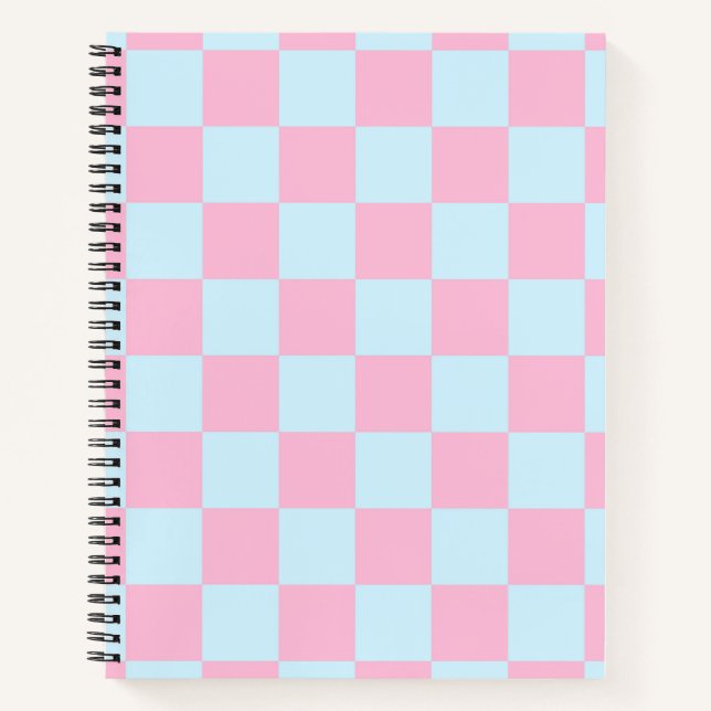 Cotton Candy Checkerboard Notebook (Front)