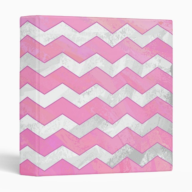 Cotton Candy Chevon Pattern Binder (Front/Spine)