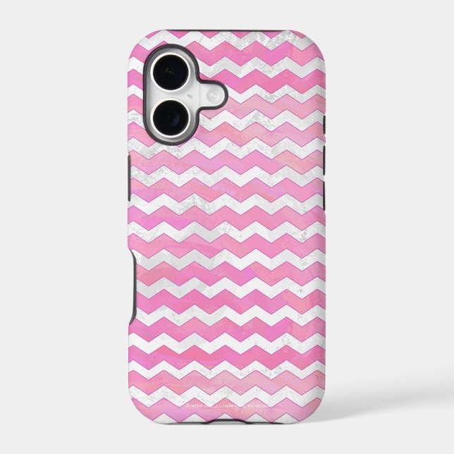 Cotton Candy Chevon Pattern Iphone Case (Back)