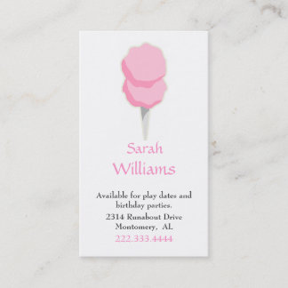 Cotton Candy Children Calling Card