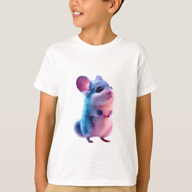 Cotton Candy Chinchilla Kids T-Shirt (Front)