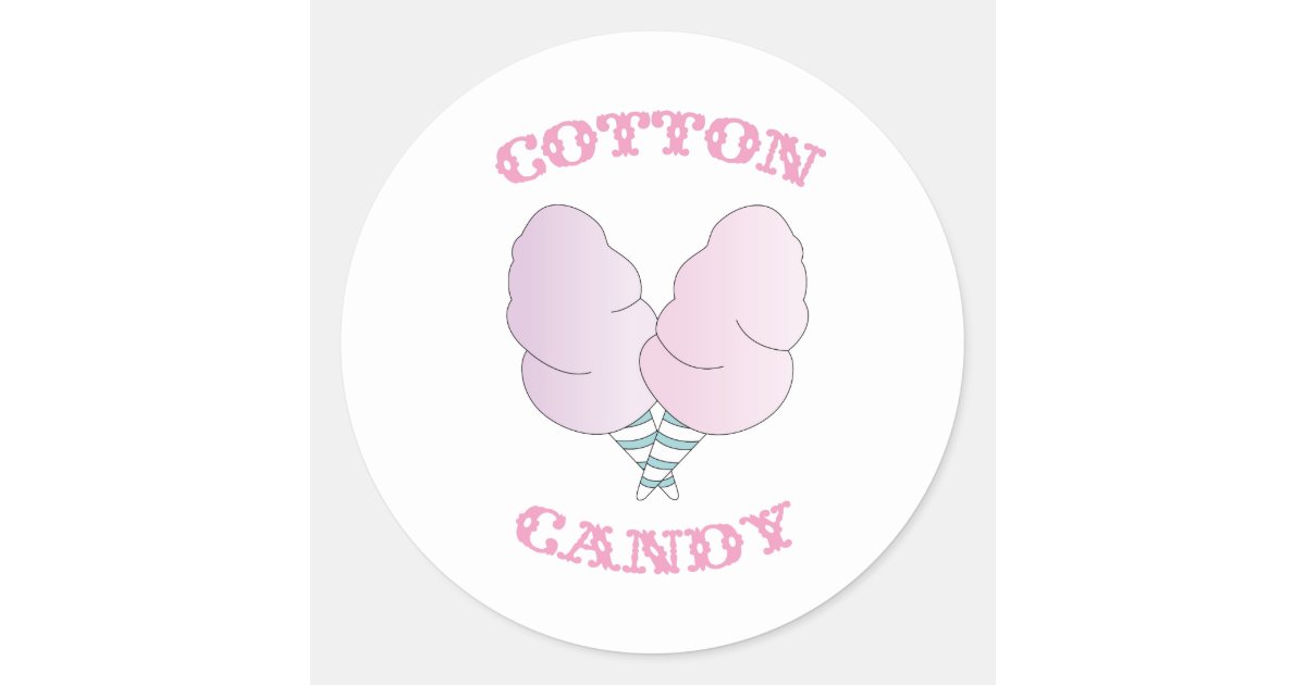 Cotton Candy stickers - Cotton Candy Labels - Favor Labels - Circus  Stickers - Carnival Stickers - Candy Stickers - Personalized Stickers