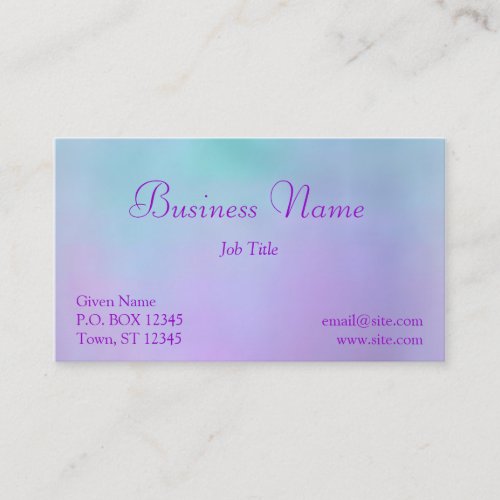 Cotton Candy Clouds Business Card