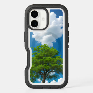 Cotton candy clouds in sunny sunlight iPhone 16 case