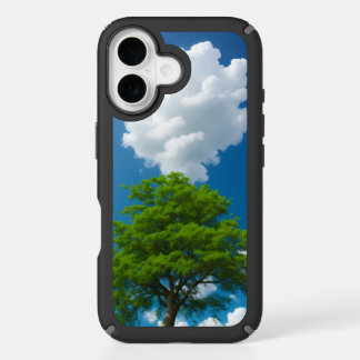 Cotton candy clouds in sunny sunlight iPhone 16 case