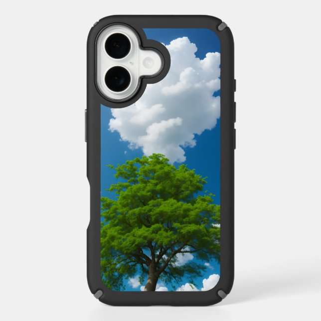 Cotton candy clouds in sunny sunlight speck iPhone case (Front)