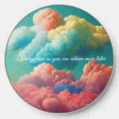 Cotton Candy Clouds Personalized Phone Charger (Front)