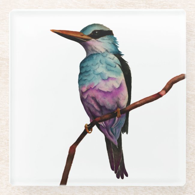 Cotton Candy Color Bird Painting