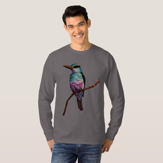 Cotton Candy Color Bird Painting Tshirt