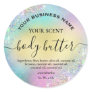 Cotton Candy Colored Gold Body Butter Labels