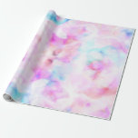 Cotton Candy Colors Watercolor Glam Birthday Party Wrapping Paper<br><div class="desc">custom wrapping paper</div>