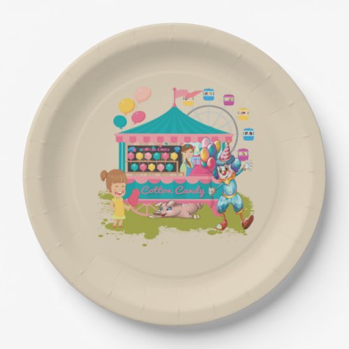 Cotton Candy County Fair Days Paper Plates