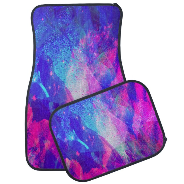 Cotton Candy Crystals of the Geode Car Mat (Set)