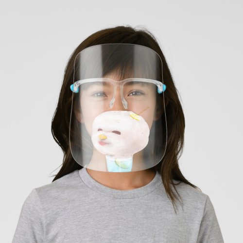 Cotton Candy Delight Kids Face Shield
