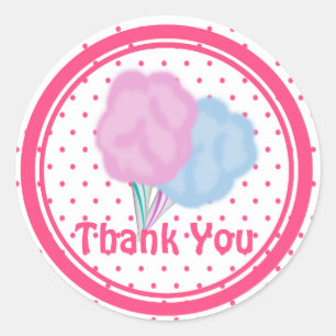 Cotton Candy Dots Classic Round Sticker