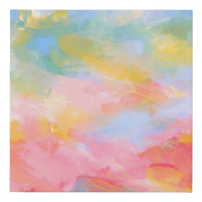 Cotton Candy Dreams | Abstract Sky Print (Front)