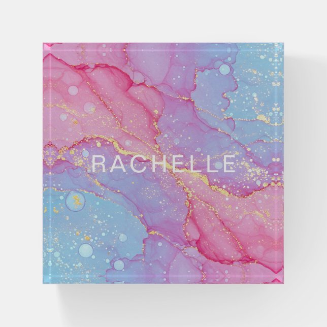 Cotton Candy Dreams Paperweight (Front)