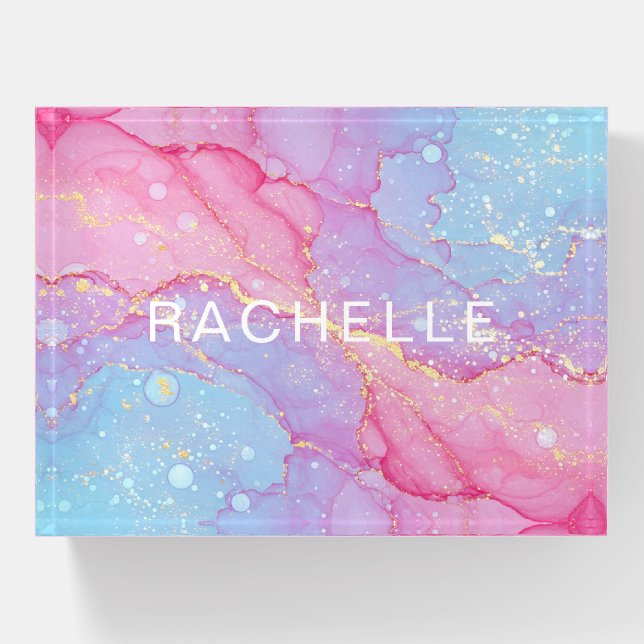 Cotton Candy Dreams Paperweight (Front)