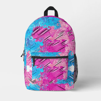 Cotton candy dreams   printed backpack