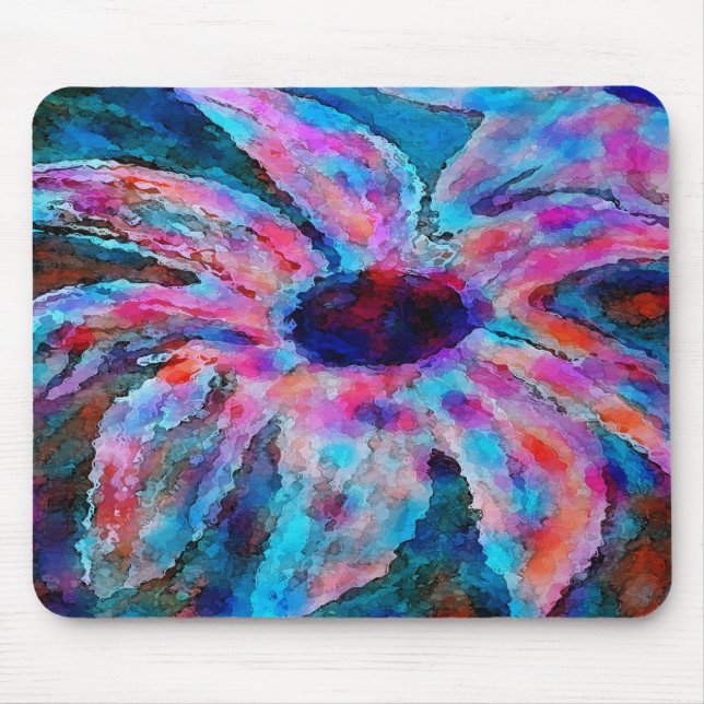 Cotton Candy Flower Mousepad (Front)