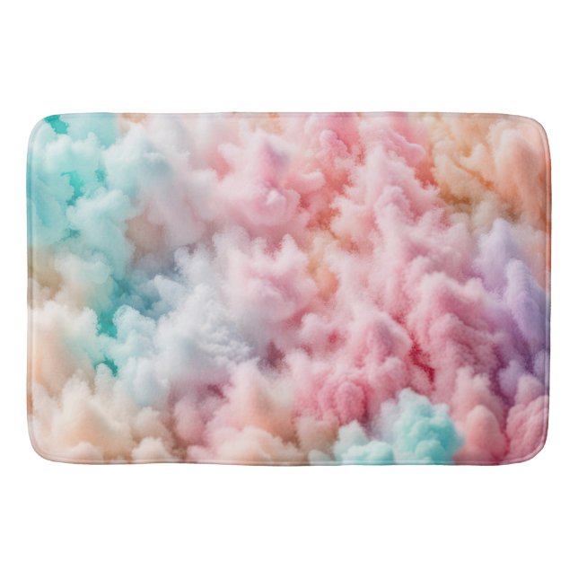 Cotton Candy Fluff Bath Mat (Front)