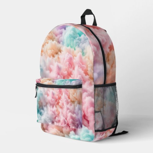 Cotton Candy Fluff Printed Backpack