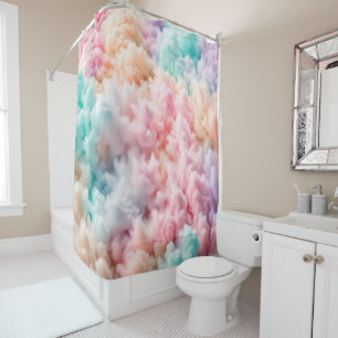 Cotton Candy Fluff Shower Curtain