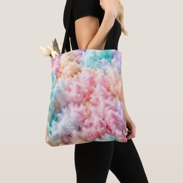 Cotton Candy Fluff Tote Bag (Close Up)