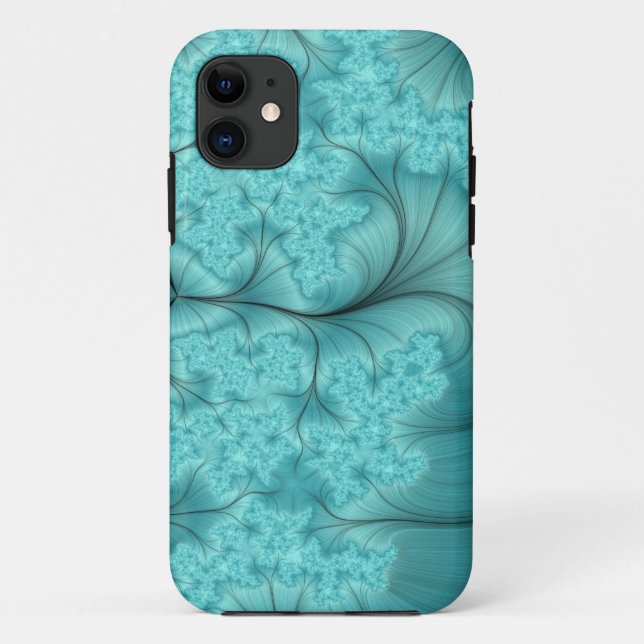 cotton candy fractal iphone case (Back)