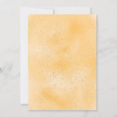 Cotton candy glitter yellow watercolor baby shower invitation (Back)