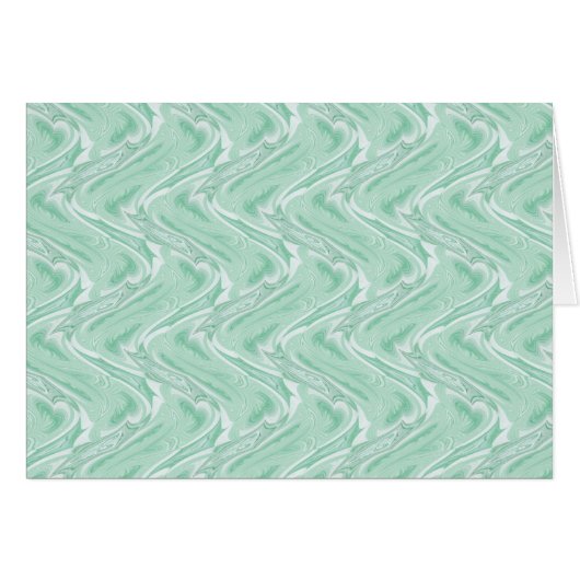Cotton Candy Green Abstract Cards (Front Horizontal)