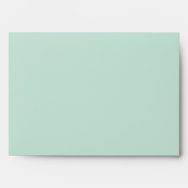 Cotton Candy Green Abstract Envelope (Front)