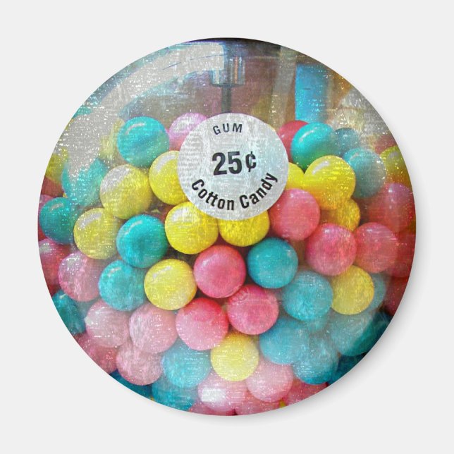 Cotton Candy Gum Magnet (Front)