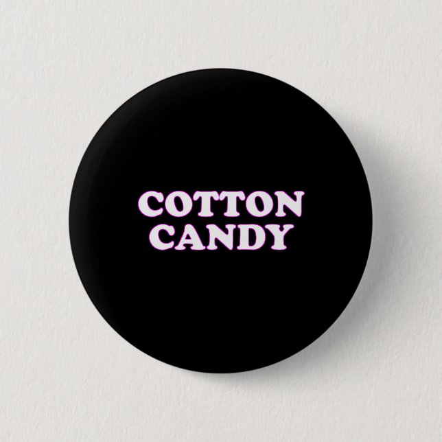Cotton Candy Halloween Costume Pretend I'm Cotton  Button (Front)