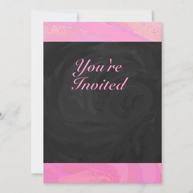 Cotton Candy Invitation (Front)