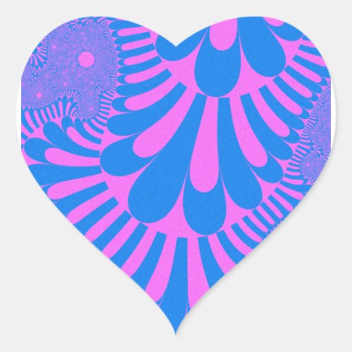 Cotton Candy Loop Heart Sticker