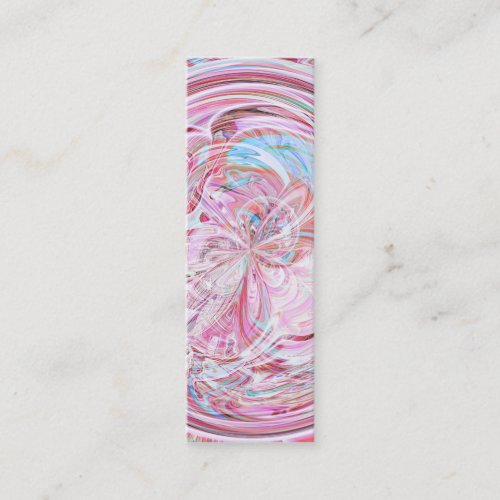 Cotton Candy Mandala Bookmark Business Card