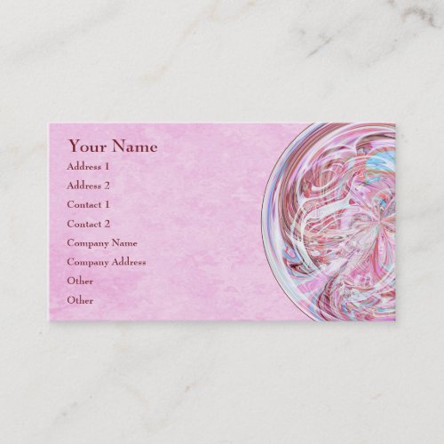 Cotton Candy Mandala Business Card