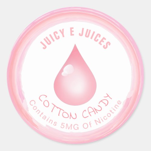 Cotton Candy Nicotine Juice Labels