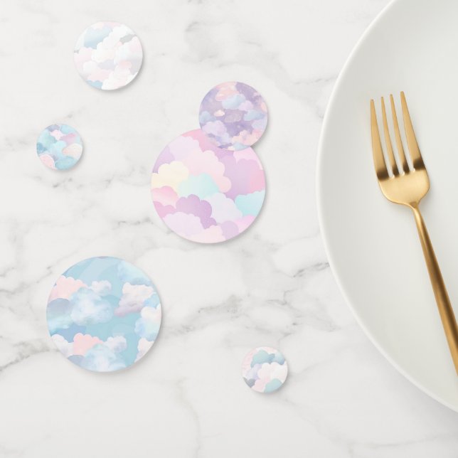 Cotton Candy Pastel Clouds Confetti (Group)