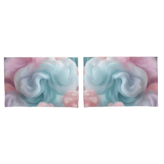 Cotton Candy Pastel Pillow Case (Front-Set)
